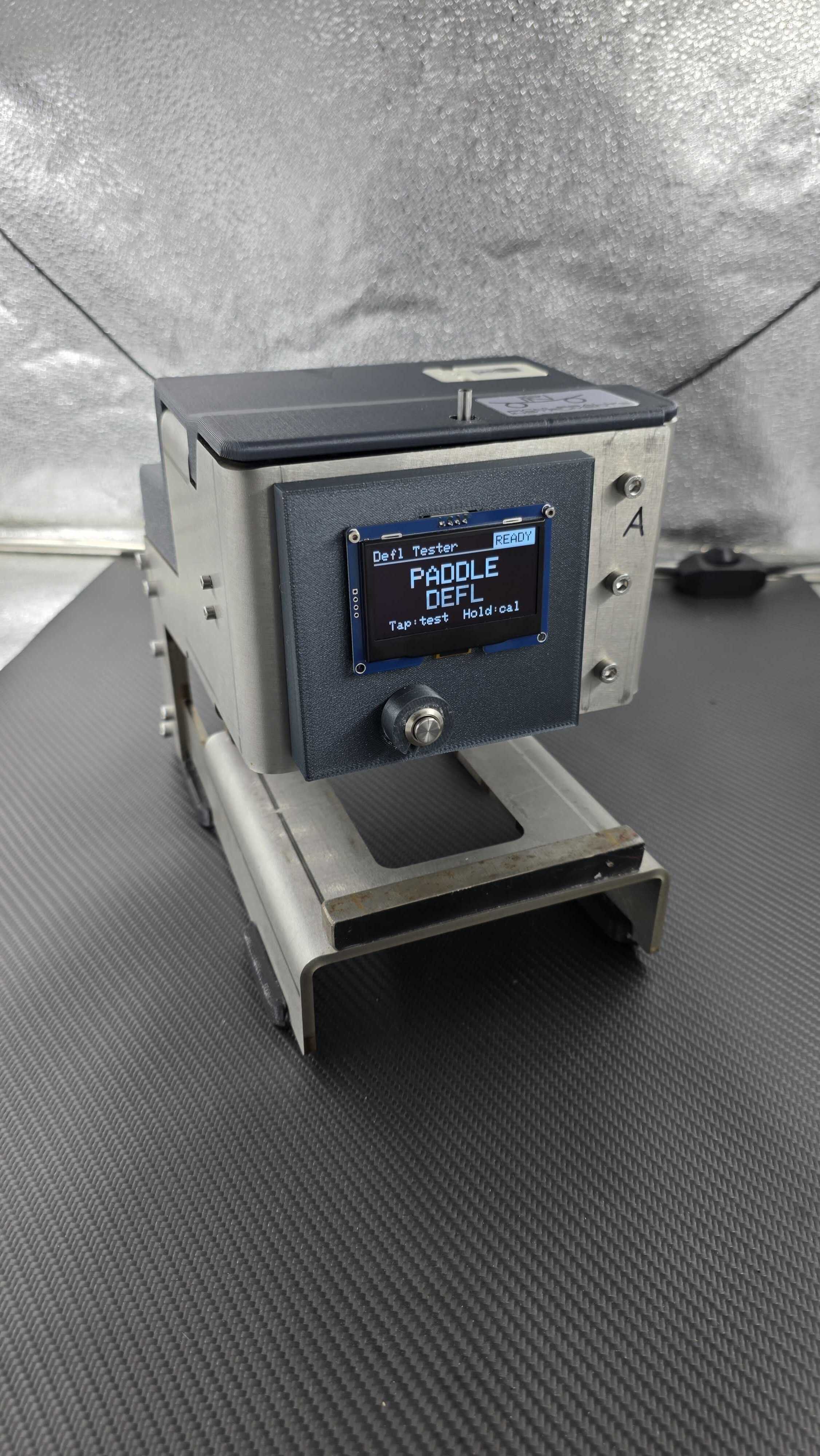 Paddle Press with its control display illuminated